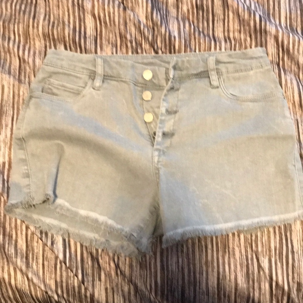 BlankNYC button up gray denim shorts Size 27